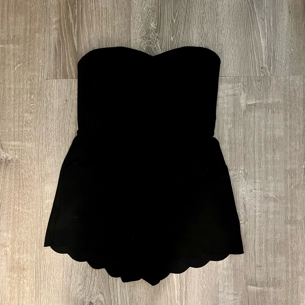 Strapless Romper - Black